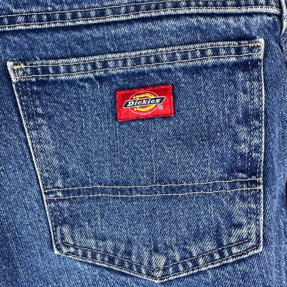 DICKIES DENIM WORK PANTS, BIG MAN - SIZE 42 X 32, - Picture 3 of 9